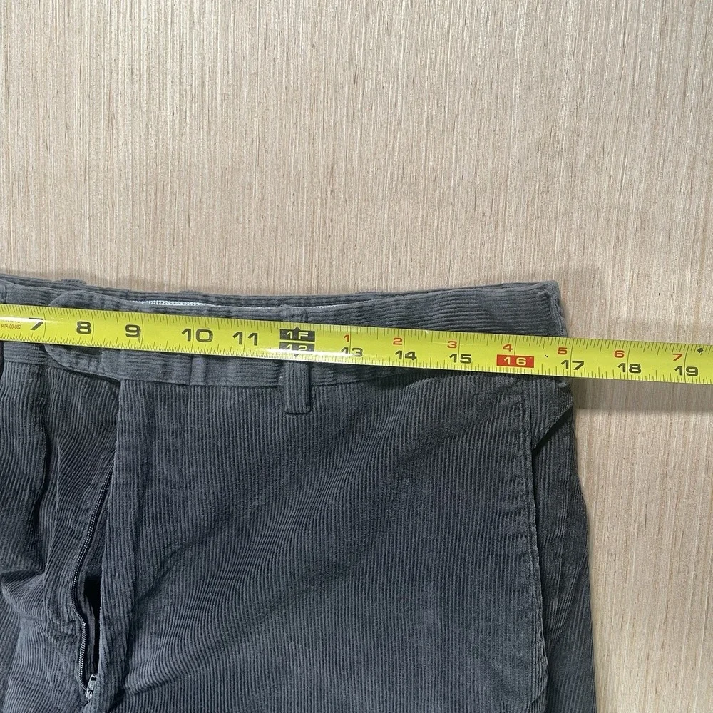 JB Britches Torino Corduroy Pants‎ Men 34R Charcoal Made In Italy Old Money